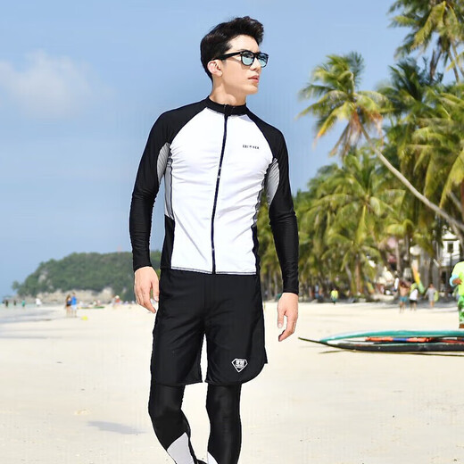 Yifu wetsuit for women long-sleeved sun protection split diving surfing slim fit snorkeling swimsuit men's jellyfish suit