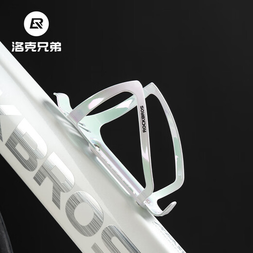 Rock Brothers Bicycle Water Bottle Rack Aluminum Cycling Water Cup Rack Road Mountain Folding Commuter Bike Water Bottle Rack Ice Crack Pink