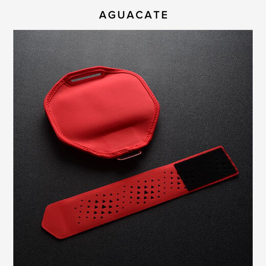 AGUACATE running mobile phone arm bag sports mobile phone arm bag unisex fitness mobile phone bag arm wrist bag red