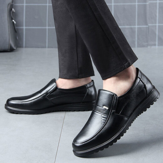 Dragonfly Marke [100% volle Kuhwahnsinns] Herrenlederschuhe Business Casual Echtes Leder nicht rutschfest
