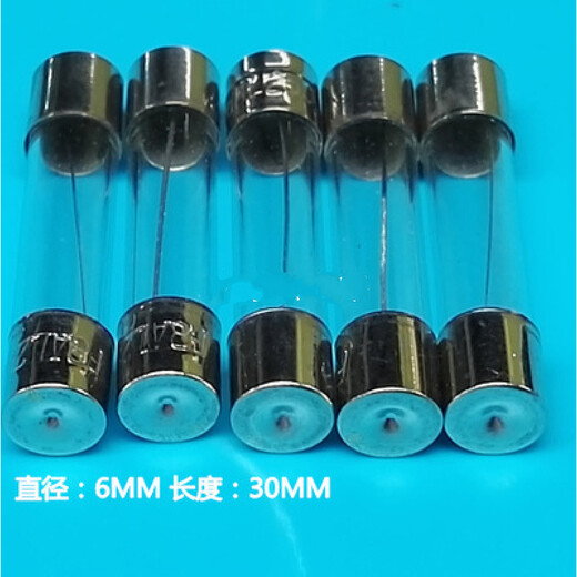 XMSJ玻璃管保险丝 F1 F2 F3  F5 F6 F10250V 5*20MM F12250V  100个 5X20 长2厘米 F 快熔
