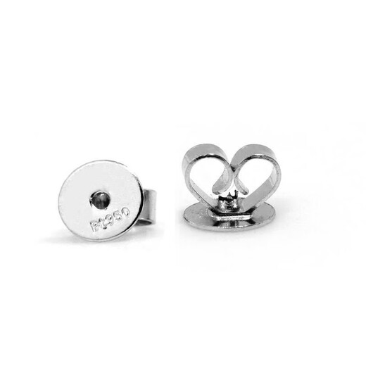 MOYAN (MOYAN) Platinum PT950 Ear Studs Earrings Accessories Ear Plugs Ear Walls Ear Backs Ear Blocks Women's Flat Bottom Thick Style @ Pair