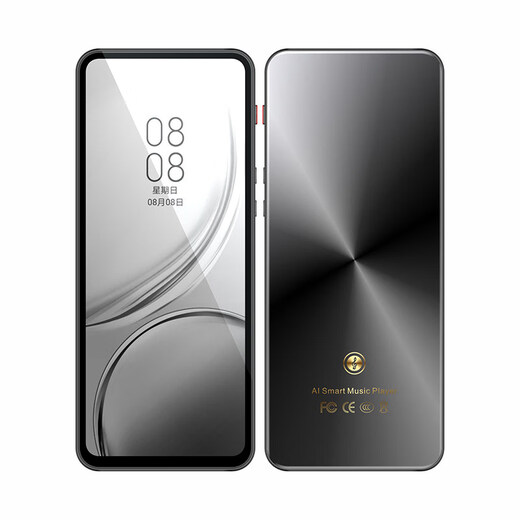 Anika mp4wifi Internet access Android mp3 student version mp5 full screen Bluetooth smart mp6 player for reading novels and listening to songs, cool black, standard configuration