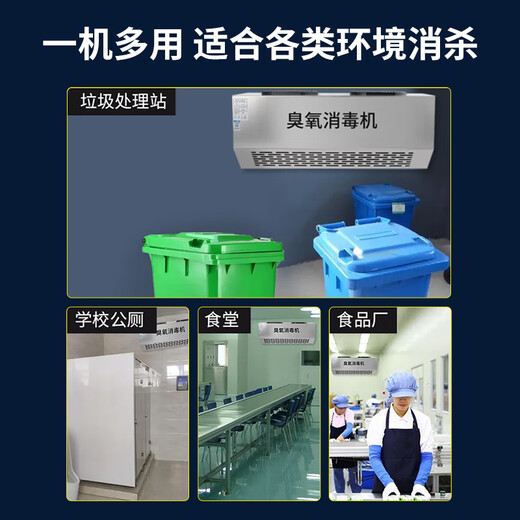 EVANLEY wall-mounted ozone generator industrial commercial school laboratory food factory packaging workshop disinfection machine garbage room purification air deodorization disinfection sterilization ozone machine 40g/h (400 square meters) remote control timing durable model