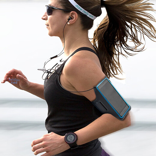 Suitable for Apple 15/14/13Pro12Max running mobile phone arm bag, light and touchable screen arm bag, sports arm bag, orange-large size, 6.8-inch mobile phone