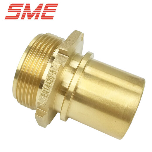 
SME brass mount EN14420-5 tanker oil pipe quick joint GA external thread smooth pipe tail quick joint DN40 1-1/2 inch