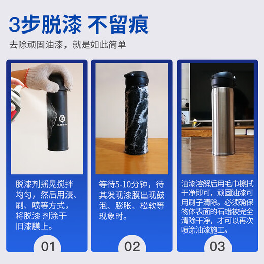 Sanhe Multi-effect Paint Remover Powerful Paint Remover Paint Remover Flying Paint Remover Paint Remover Metal Wood Thinner Paint Washing Water Model H120 400ml/bottle