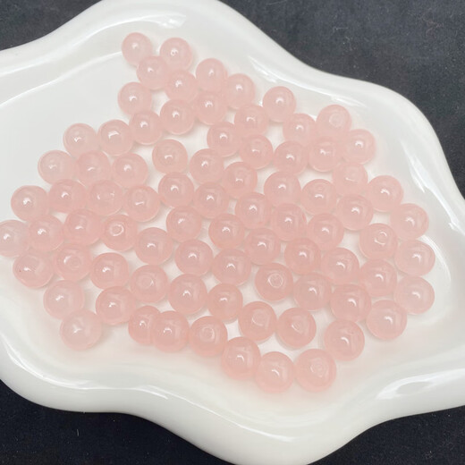 OSRO 50 pieces 10mm two-color glass beads loose beads handmade diy bracelet accessories jewelry beading material random mixed color 10mm (about 50 pieces in a pack)