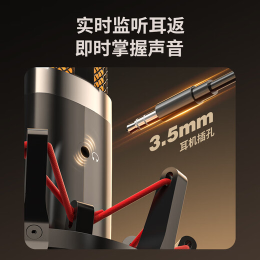 Newmine ZM10 computer microphone wireless radio mobile phone live broadcast microphone PD comes with sound card 200X game noise reduction microphone desktop USB desktop microphone karaoke