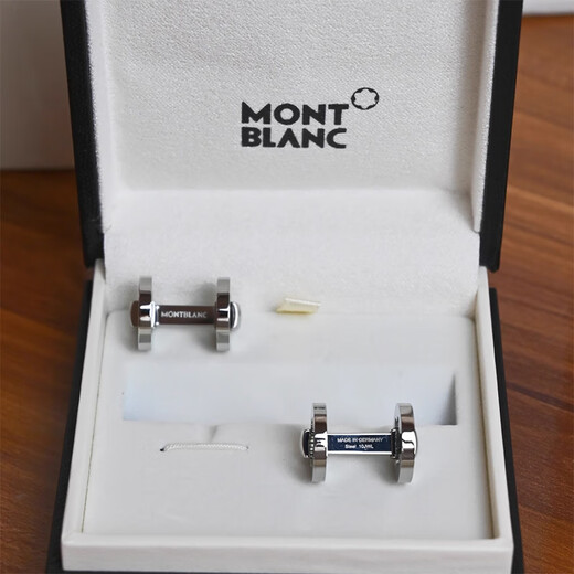 万宝龙MONTBLANC  镂空六角星袖扣法式商务袖钉  专柜盖章联保 万宝龙经典款法式袖扣