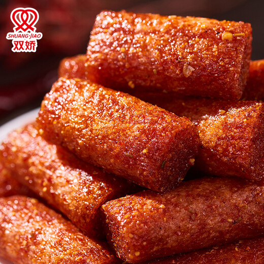 Shuangjiao Lipstick Spicy Strips 208g Internet celebrity casual snacks Office snacks Spicy gluten Nostalgic snacks Family stocking snacks