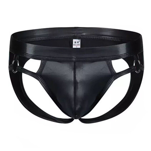 Confidential delivery, sexy men's sexy underwear, men's thong underwear, fully transparent T pants, passion nightclub opening, free of charge, style one black