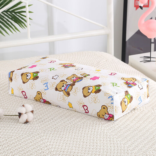 Yimax whole head single student dormitory bed neck protection rice husk hard pillow core with pillowcase home adult cervical small square pillow dark green flower
