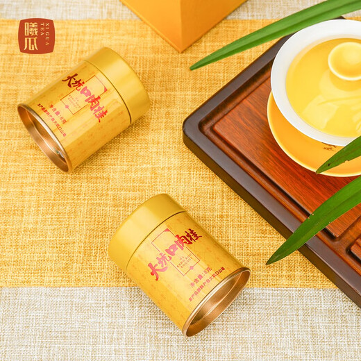 曦瓜武夷山岩茶大坑口肉桂茶叶花香武夷山乌龙茶小罐装24