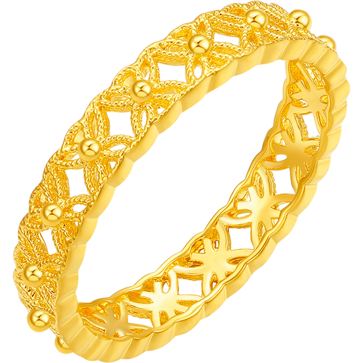 Saturday Fu has money to spend 5G technology gold ring girl birthday gift price A0112790 No. 16, about 2.65g