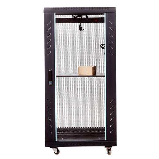 Network cabinet luxury thickened wall-mounted floor-standing 12U 0.6 meters 1.2 meters 24U 1.6 meters 2 meters 4 computer room server luxury 12U-parts 530*600*400 1x1x1cm
