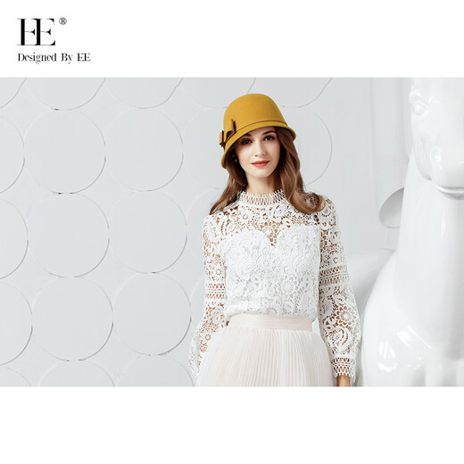 EE NEU WINTER STYLE BRITISH WOLL TOP HAS Sweet und niedlicher koreanischer Freizeithut für Frauen 5003 dunkelblau verstellbar