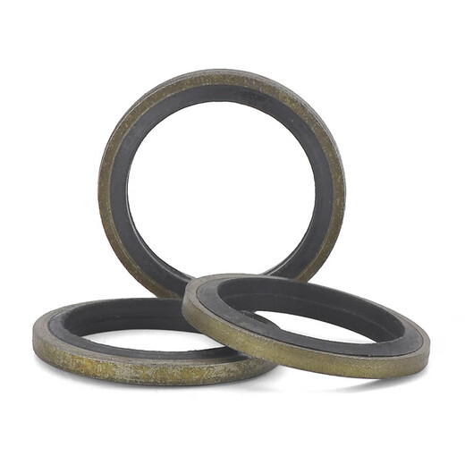 Jinggong JB982 combination gasket nitrile metal sealing gasket seal ring oil pipe seal combination gasket 7L inner diameter 27*outer diameter 35 (20 pieces)