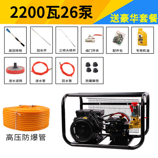 220V voltaic pesticide machine electric high voltage agricultural new style greenhouse high power orchard pesticide pump spray artifact 3000 watt 60 pump bare metal free of butter + 300 meters pipe