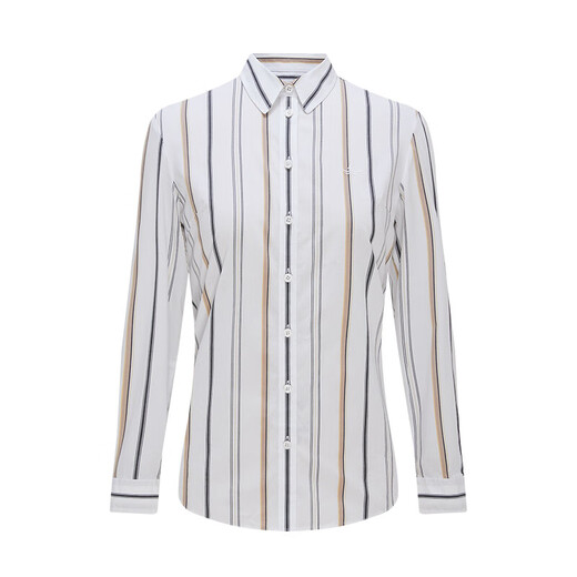 Navikel Italian dinghy long-sleeved shirt women's casual striped shirt 2323042041 bleach/khaki S