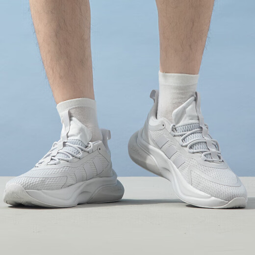 ADIDAS Men's Shoes 2025 Nuevo zapatos deportivos de alfabia de verano zapatos para correr zapatos casuales zapatos de papá ie9766 gris claro 42