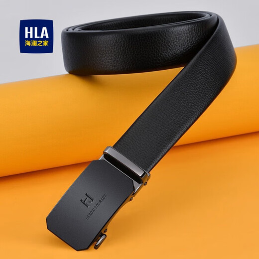 Cinturón de Hoilan Home (HLA) para el cinturón de moda automático de la hebilla automática para los hombres para el estilo masculino para el cinturón de novios para el regalo de cumpleaños del padre 2025 Nuevo tendencia modelo de negocios encantador [Top Cower Cow Whide]