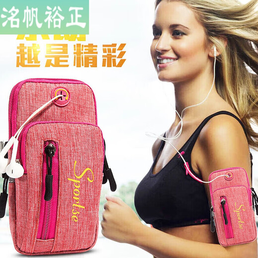 Jixingjiu Sports Arm Bag Running Mobile Phone Arm Cover Men's and Women's Universal Wrist Bag Arm Strap Bag Girls Fitness Equipment Arm A Blue