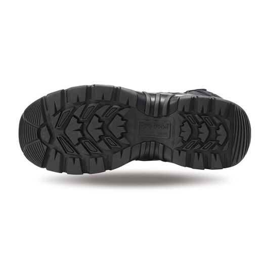 
Junluoke autumn and winter sting zipper combat boots men and women tactical boots flying land combat high-top black cowhide training boots D14099 black 42