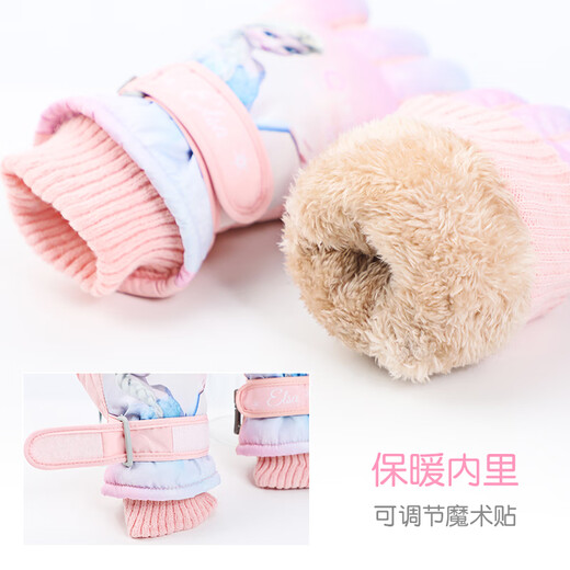 Disney Frozen Elsa Children's Gloves Winter Kids Baby Gloves Plus Velvet Warm Disney Girls Ski Gloves