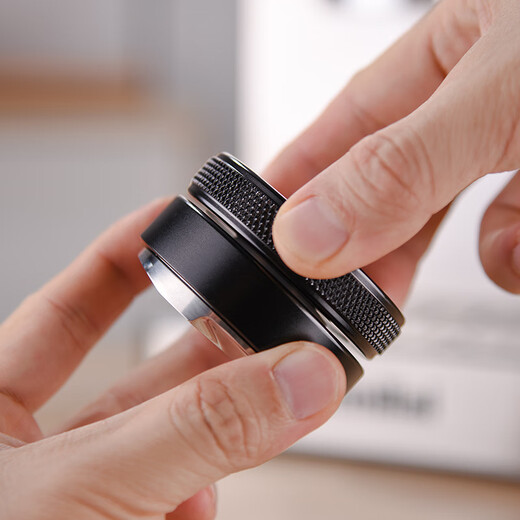 CLITON three-leaf coffee powder dispenser metal three-blade press powder hammer Italian coffee machine powder press large size 58mm