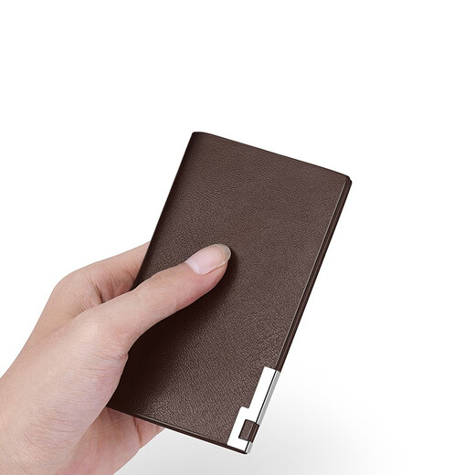 MANNIQSON Brand Wallet Ultra-Thin Carte Bag Men's Men's Val Cowhide Mini Men's High-Fel Card Sac Permis de conducteur Bank Card Bank Card Black