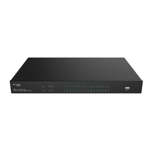 迈拓维矩（MT-viki）数字kvm切换器16口32口64口USB Cat5网口传输VGA IP远程 MT-9864MS 1个本地8远程64口数字KVM