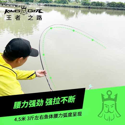 本汀718鲫霸超轻量鲫鱼竿小综合鱼竿手竿钓鱼竿手杆品牌超细超硬 4.8m King-BTR 718CR鲫霸