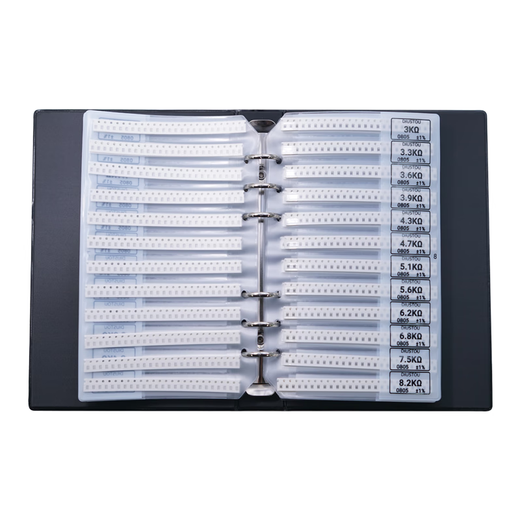 Throwing stones Chip resistor book Capacitor book Multilayer inductor book Electronic component sample book High-precision circuit experimental components 0805 170 kinds of resistance values 1% resistor book 1 box