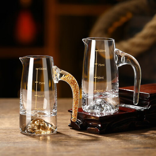 Molin thickened white wine dispenser 100ml household small wine glass set red wine foreign wine crystal glass decanter commercial 100ml (2 liang) seven-character pot