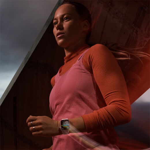 【95成新】Apple/苹果 Watch Series 9 智能手表GPS款45毫米星光色铝金属表壳 星光色回环式运动表带 MR983CH/A