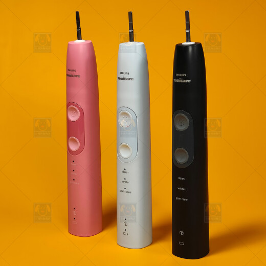 Philips New Anyi Original Sound Wave Electric Brush HX684 Série Adulte HX684B HX684D HX684C HOSHER HOTER GORNE DESTER BRUSH PHILIPS-BULK HX684B Black-Set 1
