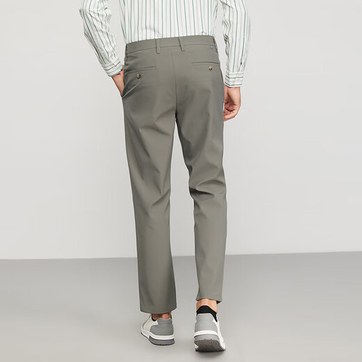 Bailando con los pantalones casuales de lobo [anti-resistente a las redes y fácil de mantenimiento] pantalones casuales de pantalones casuales versátiles para hombres 701 caqui 36