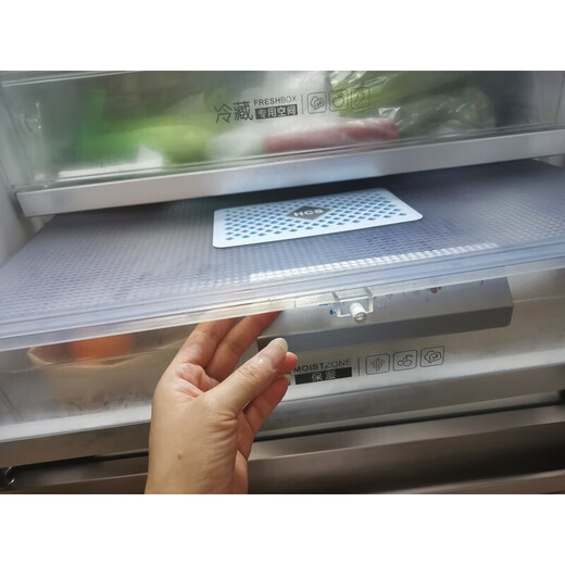 XMSJ适用海尔冰箱保鲜抽屉盖子BCD-405WDGQU1/BCD-415WDVC塑 6627B长56宽34无蓝色不带塞子