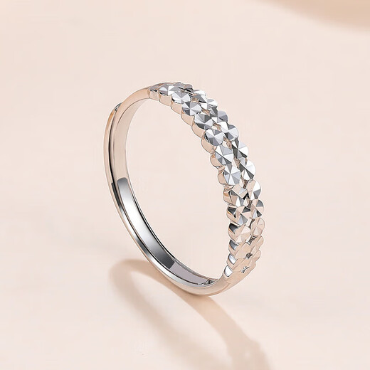 Liuguifu Jewelry PT950 Platinum Ring Platinum Ring Women's Platinum Live Lock Women's Ring EN0308 2.05g