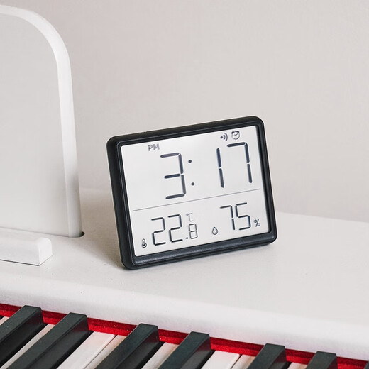 Elektronische Tintenbildschirm Uhr Haushalt elektronischer Wand Hanging große Smart Temperatur und Luftfeuchtigkeit Schülern Nacht