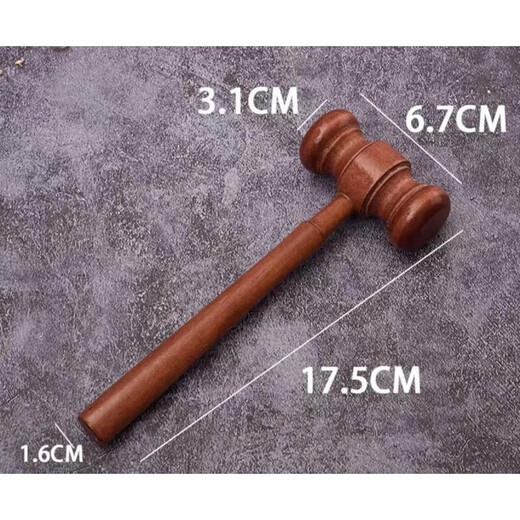 Qianhong Yixiao Judge Hammer Auction Hammer Script Reasoning Society Law Hammer Law Hammer Children's Grasp Zhou Hammer Teaching Toy Hammer (Style 3)