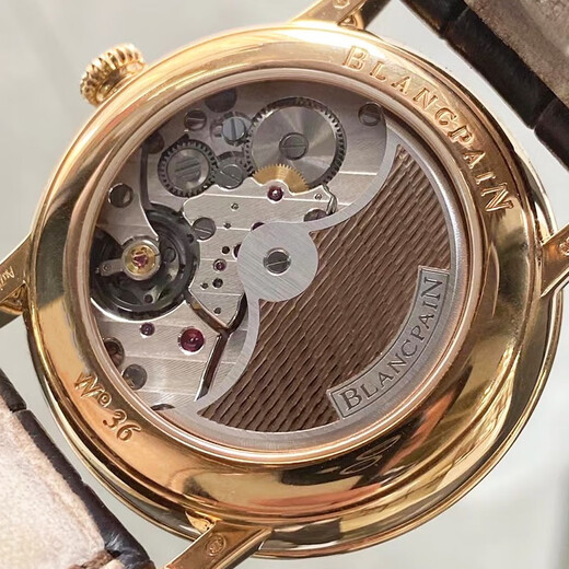 
[Second-hand 99 new] Blancpain classic series men's watch women's watch second-hand luxury watch smiling face moon phase watch recycling Clivia watch 42mm white belt 6630-3631-55B