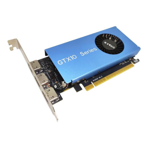 
Tita GTX1050/1050Ti/3050 3VGA/DVI/HDMI 2U half-height single slot multi-screen 3-screen stock trading graphics card large screen split screen splicing projection fusion small chassis GTX1050 2G 3HDMI