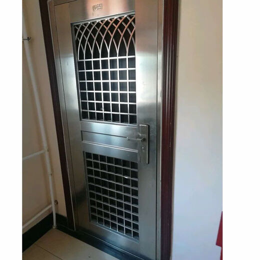 Qinkai изготовленная по индивидуальному заказу полустеклянная полноволновая защитная дверь из нержавеющей стали, дверь из нержавеющей стали 304, вход из белой стали, одна дверь, вентиляционная дверь, утолщенная дверь 860 * 2050, 304 утолщенная