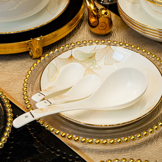 Yunzhihe bowl and dish set household 2025 new high-value tableware set Jingdezhen new wedding housewarming gift