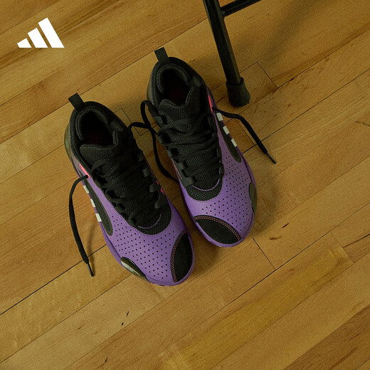 Adidas Mitchell 5th Generation Signature Edition Professional Basketball Shoes Torrent Purple Color Men's and Women's Adidas Official Purple/Black 44 (270mm)