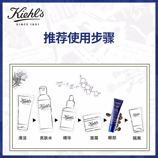 科颜氏（Kiehl's）活力男士眼霜15ml 保湿护肤品礼盒男士生日礼物送男友