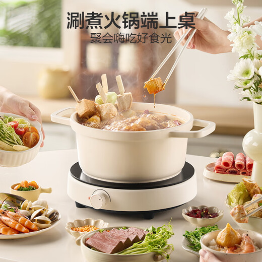 苏泊尔（SUPOR）coco家用电磁炉电陶炉新型小型电磁灶火锅大功率猛火爆炒炒菜迷你圆形电炉C21-IC807国家补贴