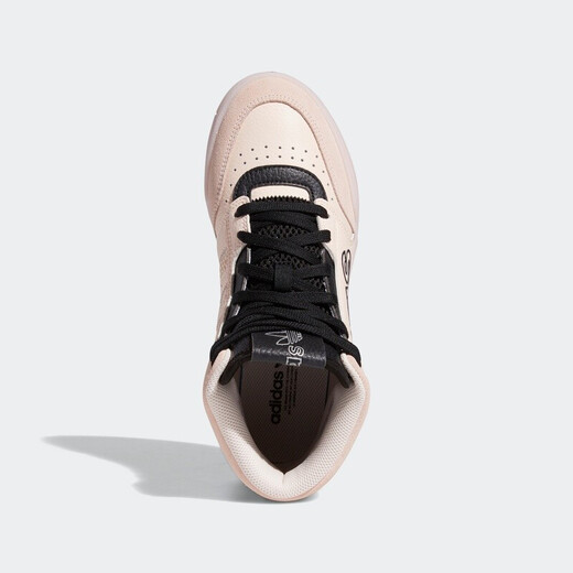 阿迪达斯 （adidas）女鞋春季新款运动鞋三叶草防滑耐磨高帮板鞋时尚休闲鞋GW9534 FV4885/粉色 39